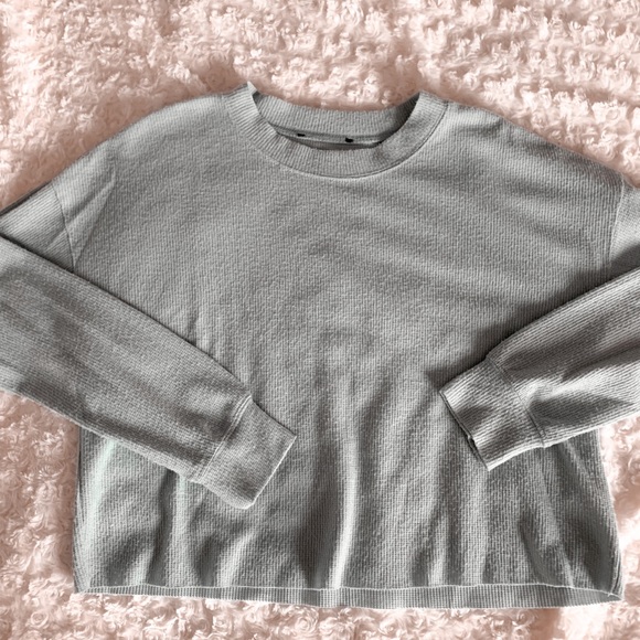 PacSun Sweaters - MINT GREEN super soft cropped long sleeve sweater